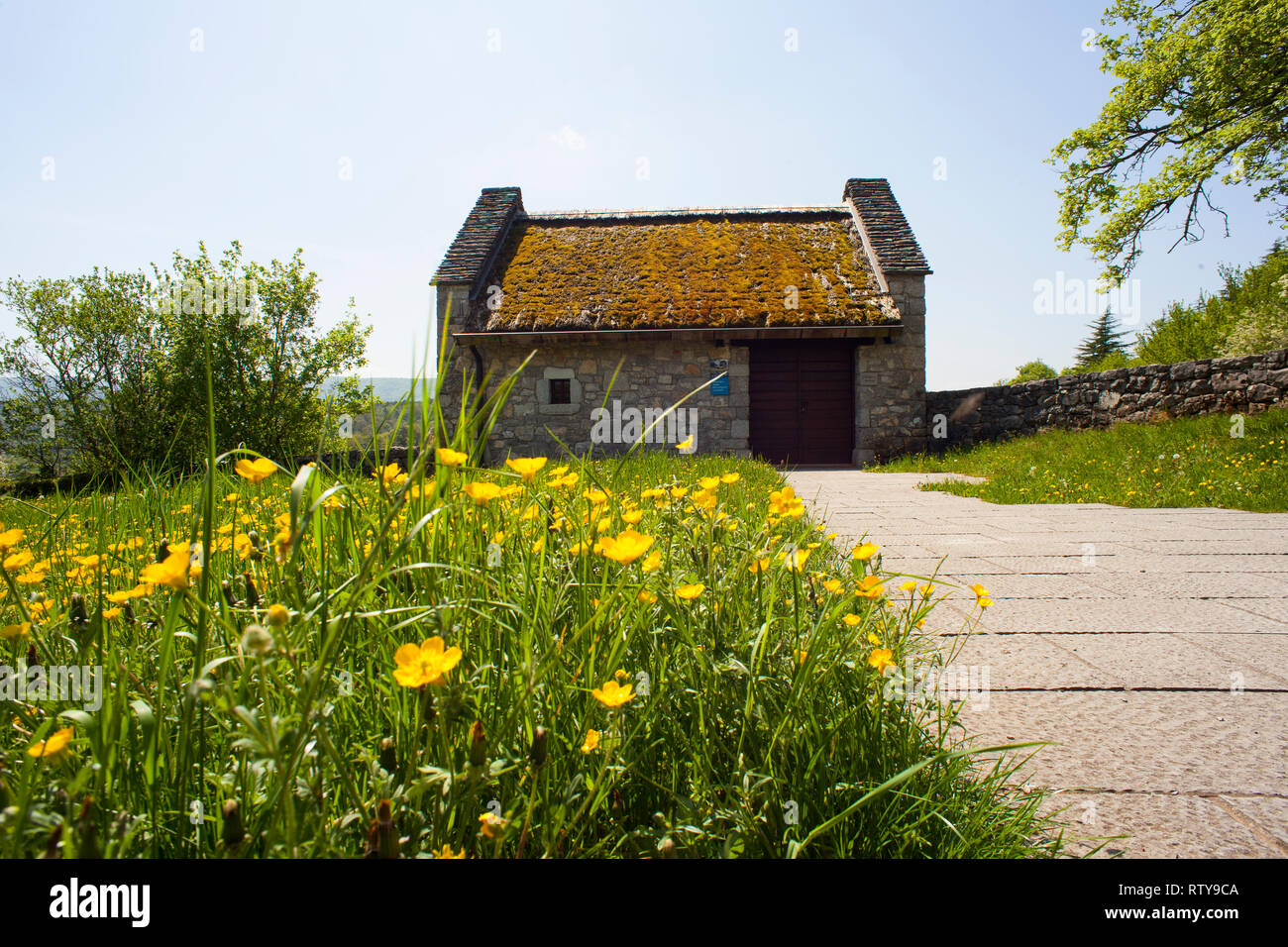Casa della collezione etnologica nel villaggio di Skocjan Foto Stock