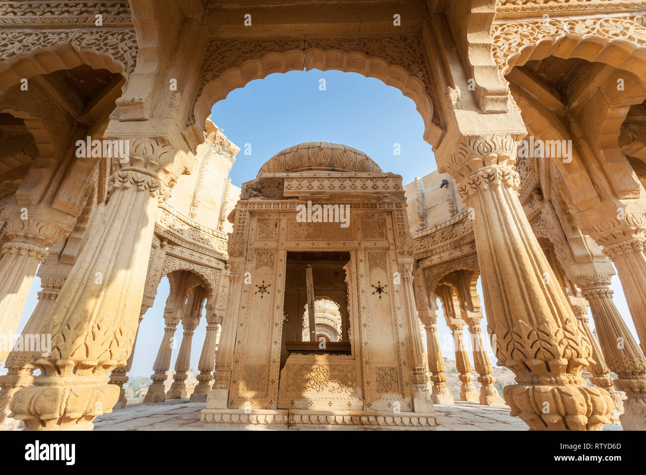 Bada Bagh, Jaisalmer, Rajasthan, India, Asia Foto Stock