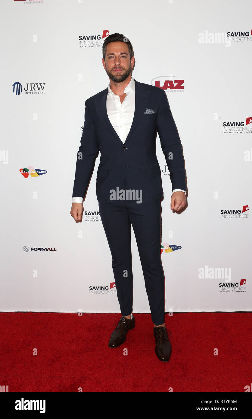 Hollywood, Stati Uniti d'America. 2 Mar, 2019. Zachary Levi, al 7 risparmio annuale di Gala di innocenza al Loews Hollywood Hotel in Hollywood, USAlifornia il 2 marzo 2019. Credito: Faye Sadou/media/punzone Alamy Live News Foto Stock
