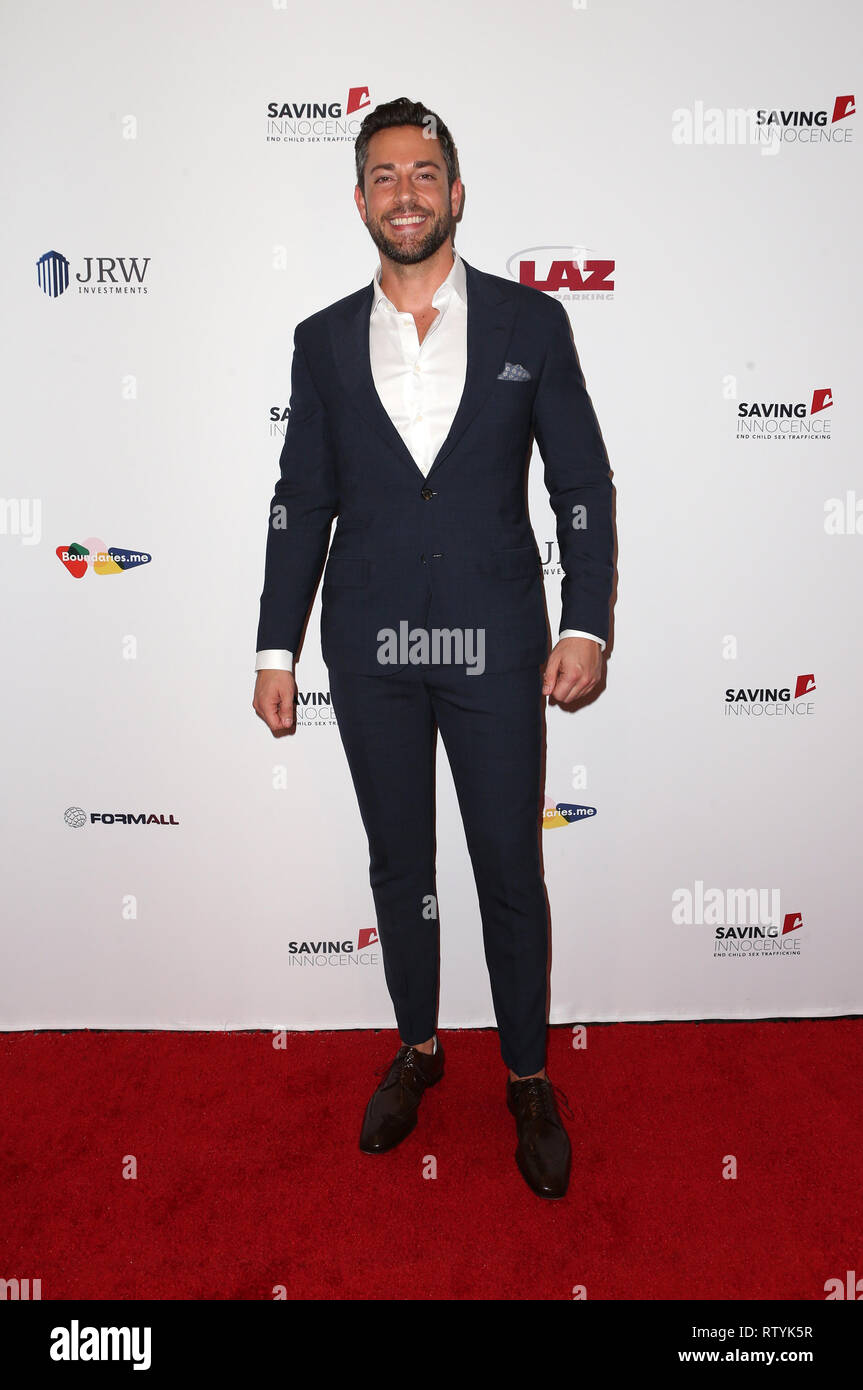 Hollywood, Stati Uniti d'America. 2 Mar, 2019. Zachary Levi, al 7 risparmio annuale di Gala di innocenza al Loews Hollywood Hotel in Hollywood, USAlifornia il 2 marzo 2019. Credito: Faye Sadou/media/punzone Alamy Live News Foto Stock