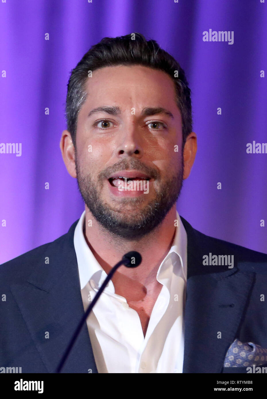 Hollywood, Stati Uniti d'America. 2 Mar, 2019. Zachary Levi, al 7 risparmio annuale di Gala di innocenza al Loews Hollywood Hotel in Hollywood, USAlifornia il 2 marzo 2019. Credito: Faye Sadou/media/punzone Alamy Live News Foto Stock