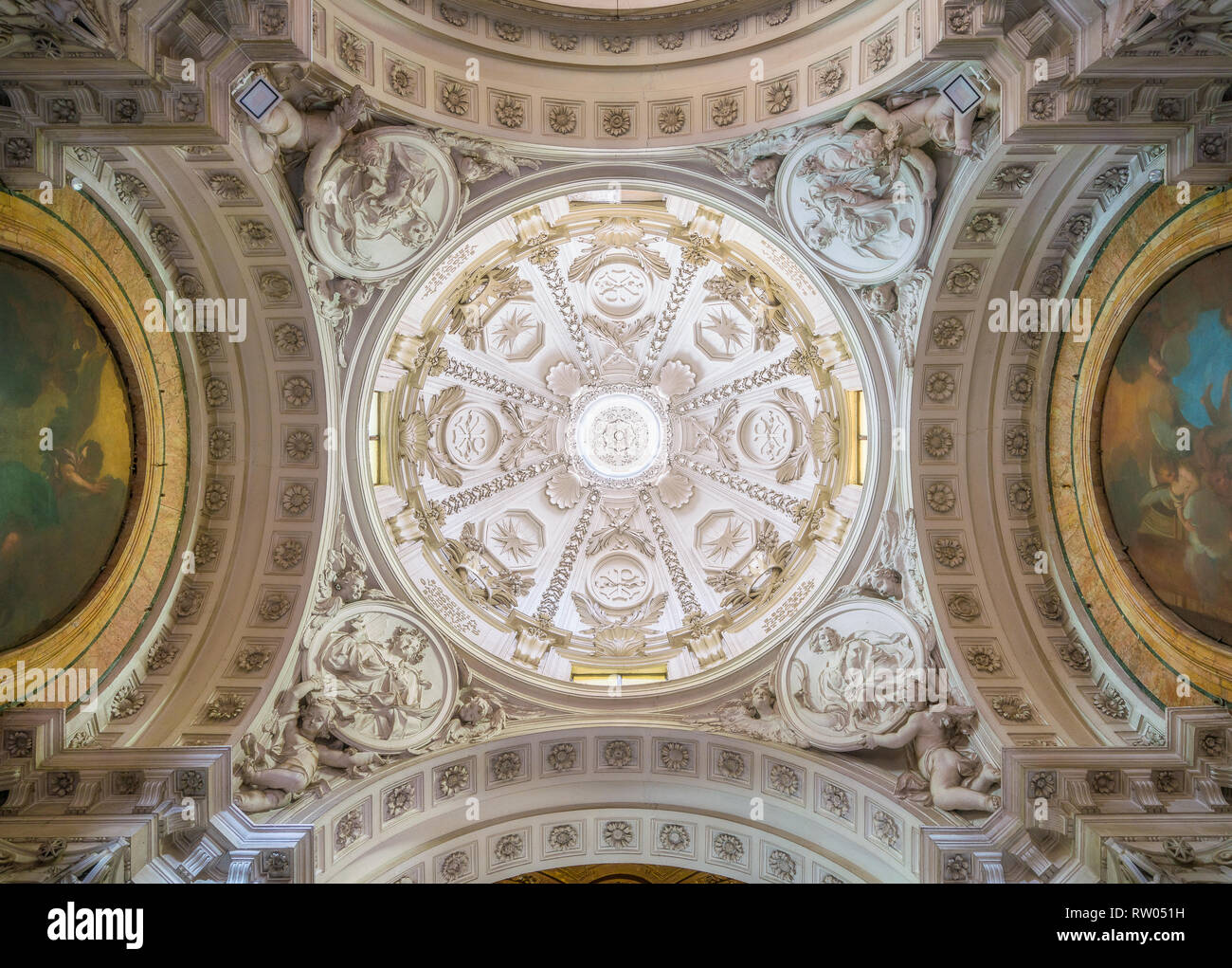 Albani cappella nella basilica di San Sebastiano Fuori le Mura a Roma, in Italia. Foto Stock
