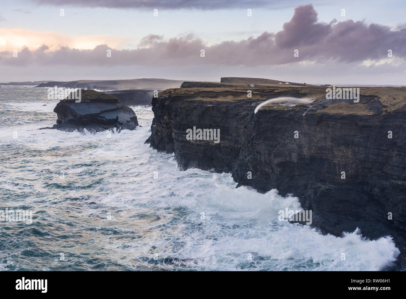 Testa di loop nella contea di Clare in Irlanda Foto Stock