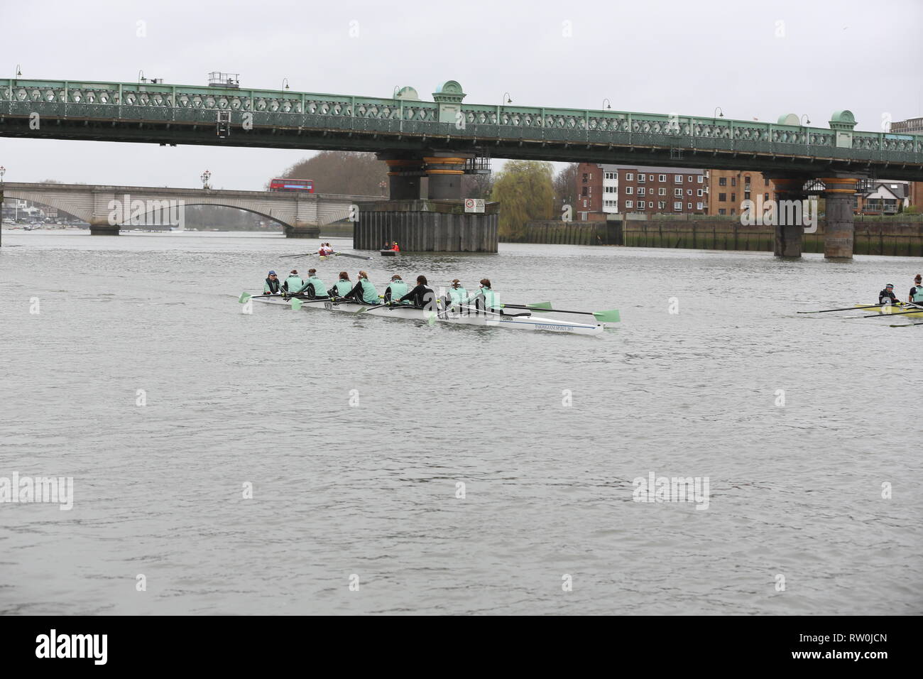 Boat Race CUWBC vs Oxford Brookes 3 Febbraio 2019 Foto Stock