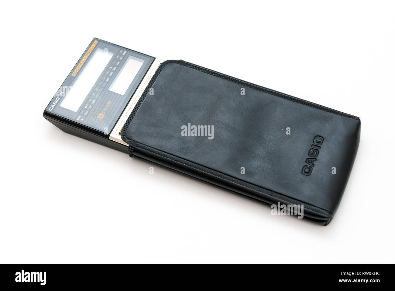 Roma, Italia - Febbraio 02, 2013: Vintage calcolatrice scientifica dal tardo 80s Foto Stock