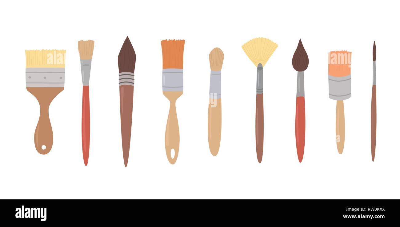 Gli strumenti di disegno, impostare pennelli per dipingere in riga