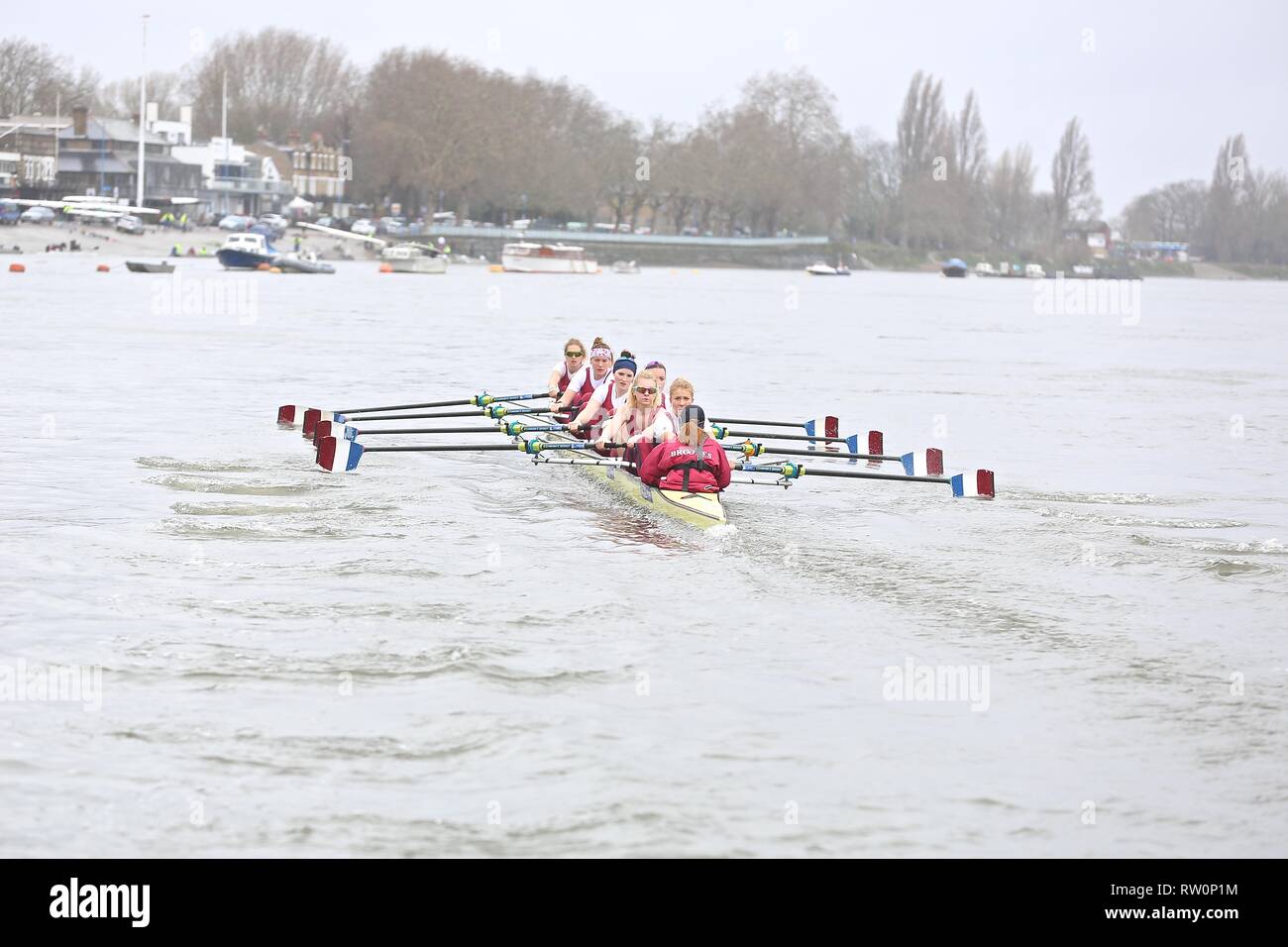 Boat Race CUWBC vs Oxford Brookes 3 Febbraio 2019 Foto Stock