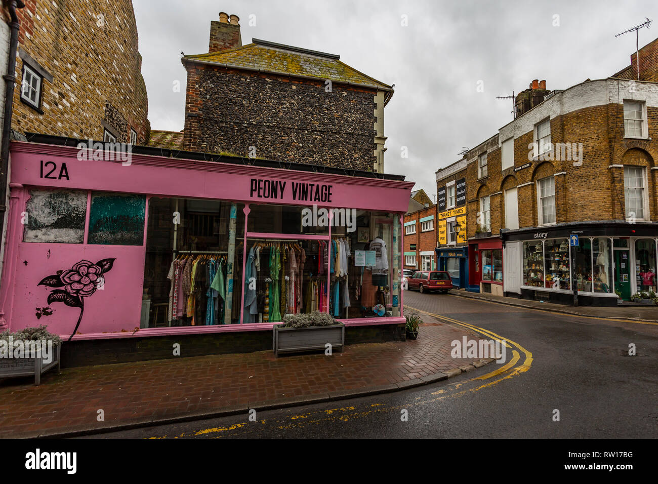 Margate città vecchia, a breve distanza a piedi dal sintonizzatore Contemorary e Droit house Foto Stock