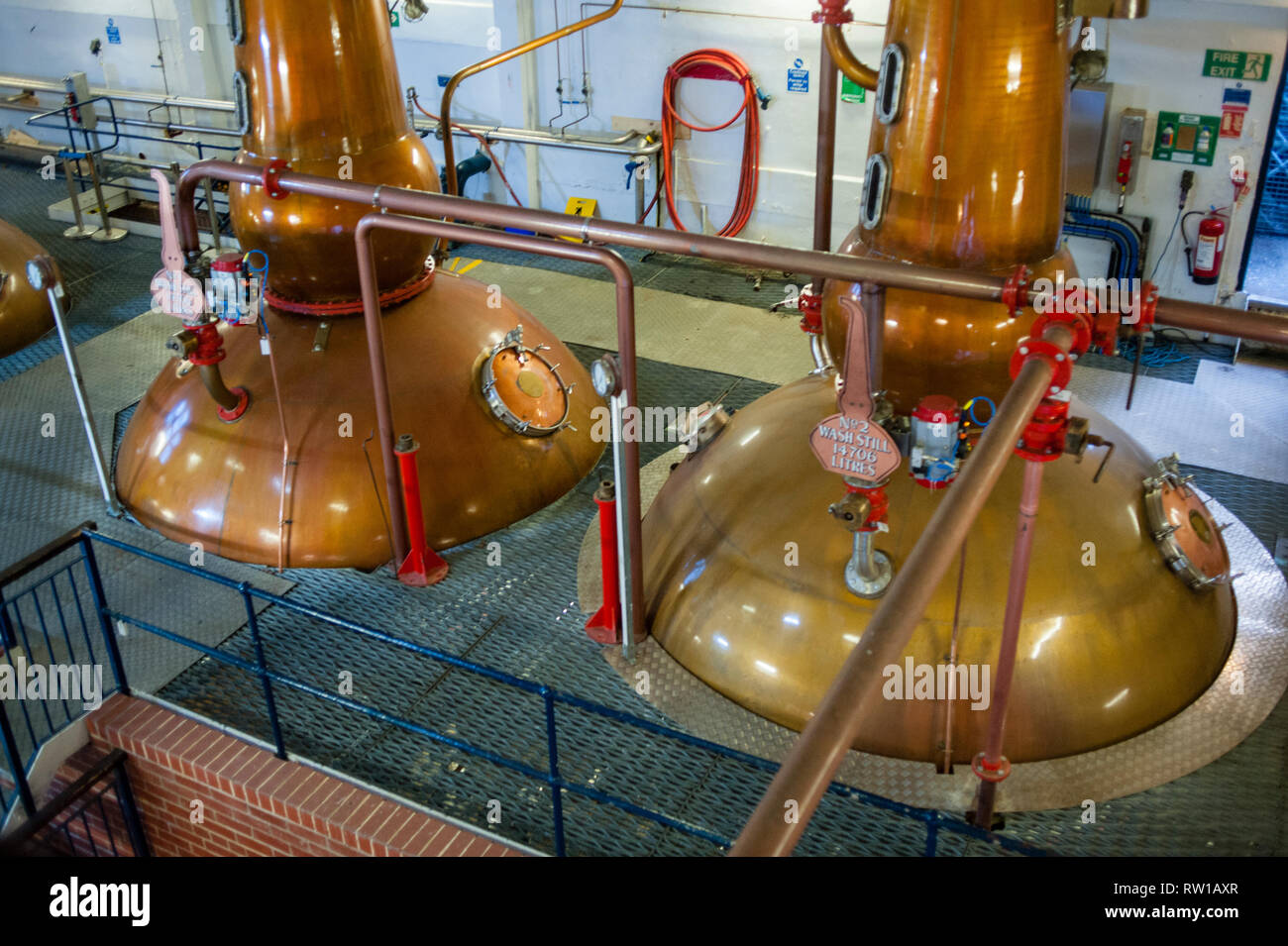 Talisker Distillery a Carbost, Isola di Skye. La Scozia. Foto Stock