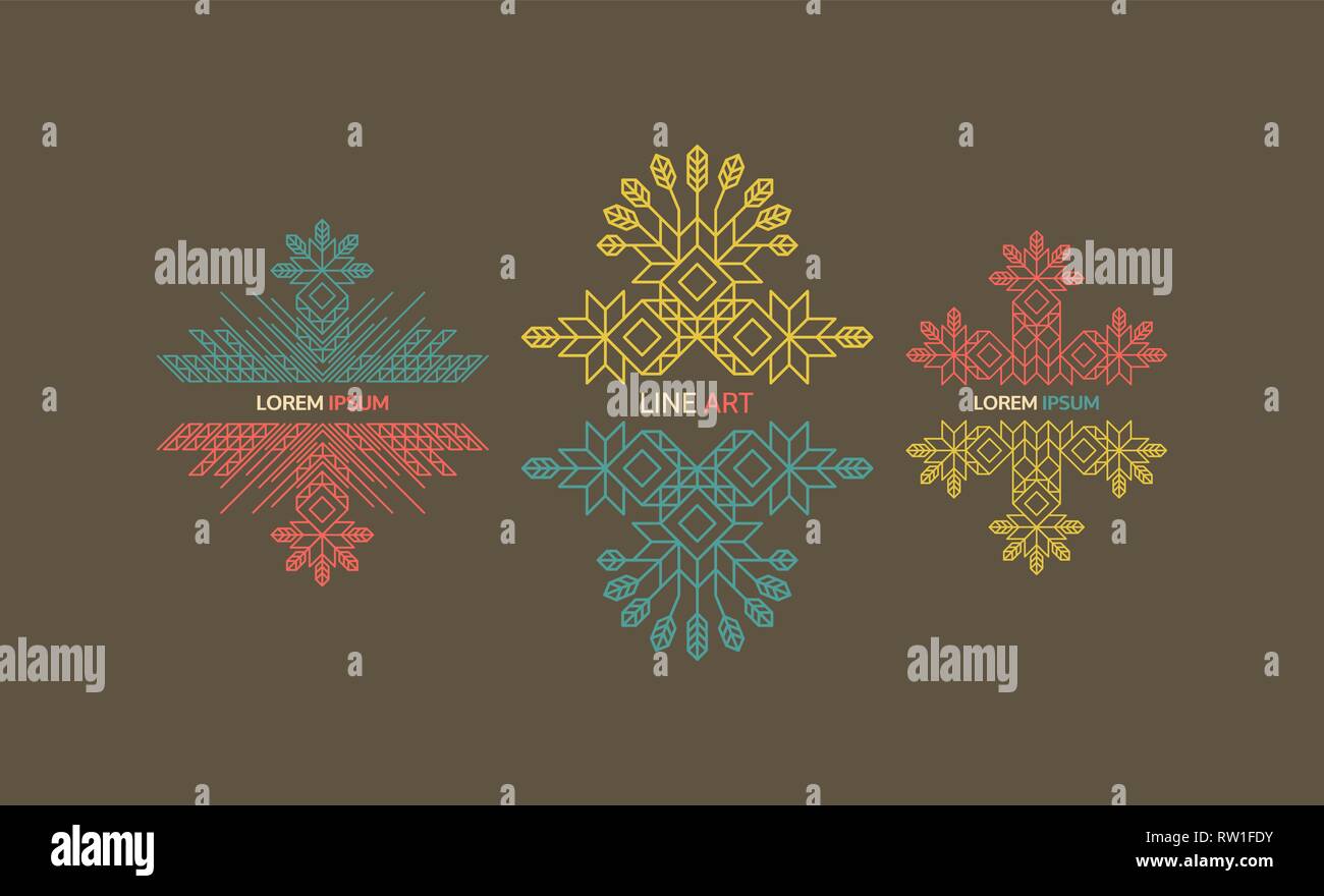 Elemento decorativo in stile retrò. Vettore modello calligrafico. Line Art Design per gli inviti, poster, presentazione. Telaio vintage. Illustrazione Vettoriale