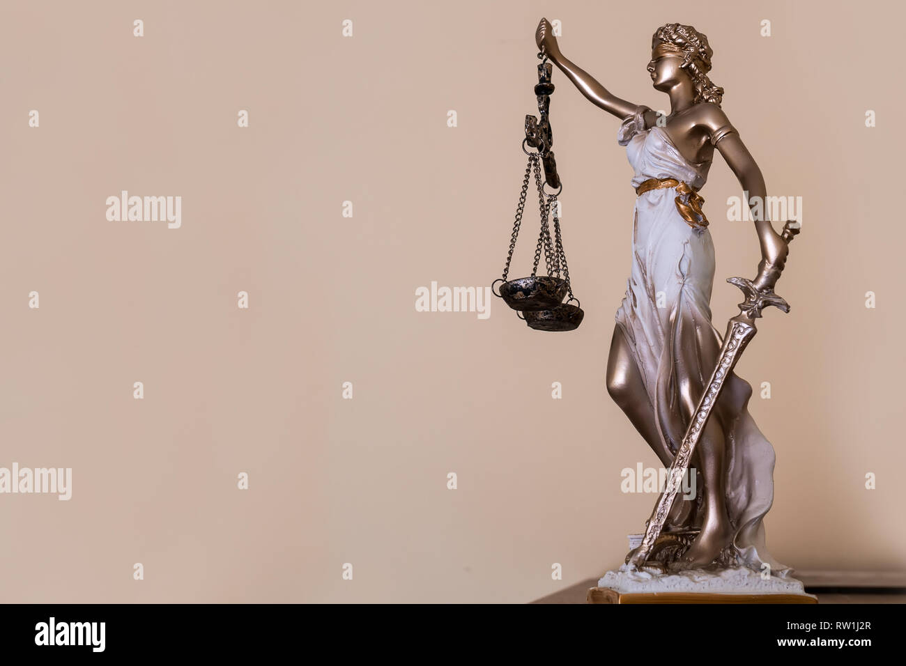 Signora della giustizia. Tema di diritto Foto Stock