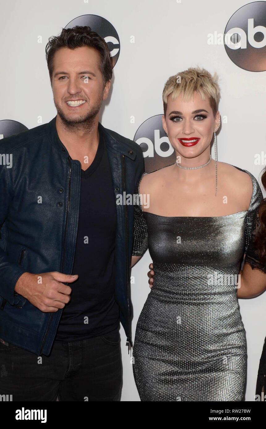 ***FILE FOTO*** LUKE PERRY morto a 52 Luke Bryan, Katy Perry alla ABC TCA invernale tutte le Star Party, il Langham Huntington, Pasadena, CA 01-08-18 David Edwards/DailyCeleb/MediaPunch Foto Stock