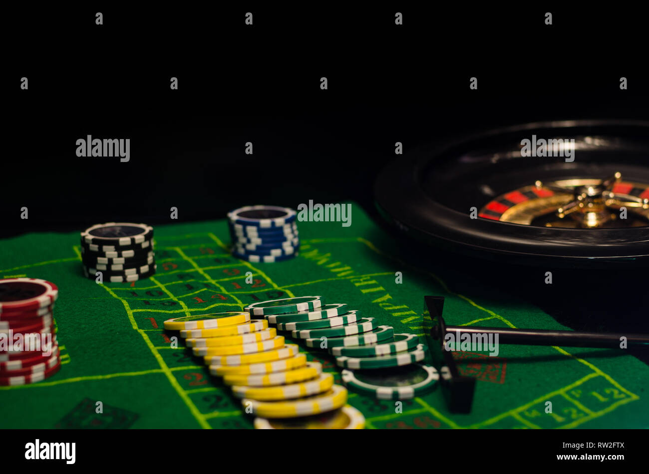 Roulette still life Foto Stock