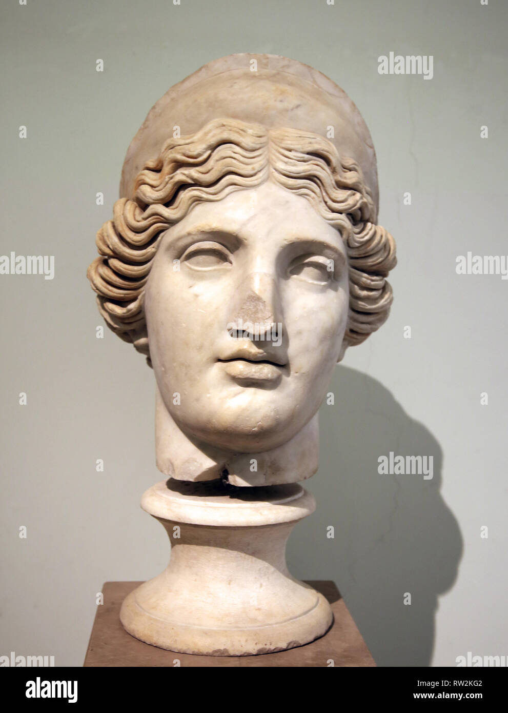 Juno. Antica dea romana. Ii secolo D.C. Busto in marmo. Museo Archeologico Nazionale di Napoli. L'Italia. Foto Stock