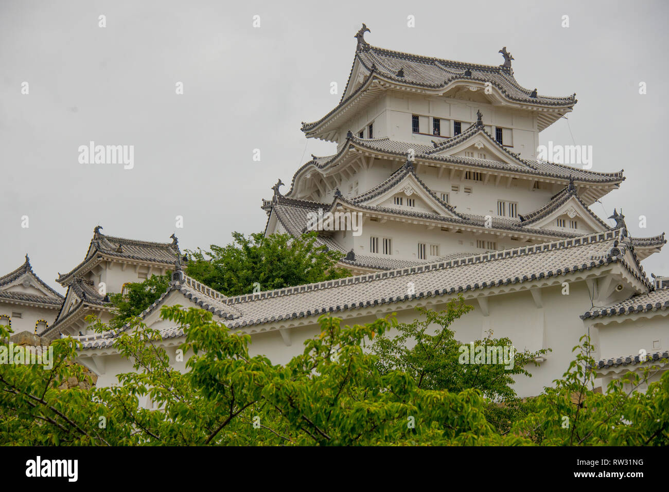 L'Asia, il Giappone, la regione di Kansai, Himeji, il castello di Himeji Foto Stock