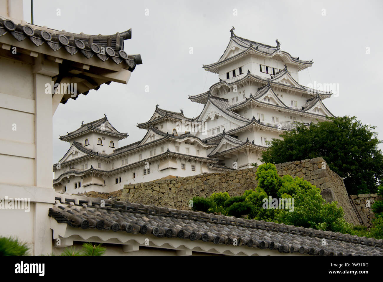 L'Asia, il Giappone, la regione di Kansai, Himeji, il castello di Himeji Foto Stock