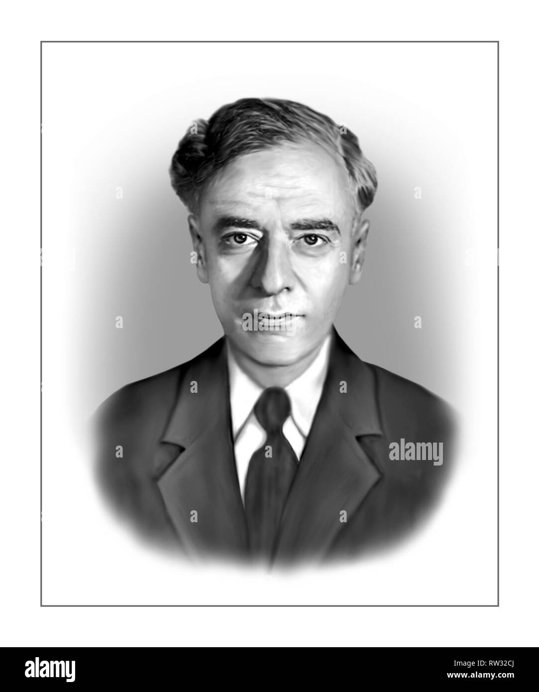 Lev Landau 1908-1968 fisico sovietico Foto Stock