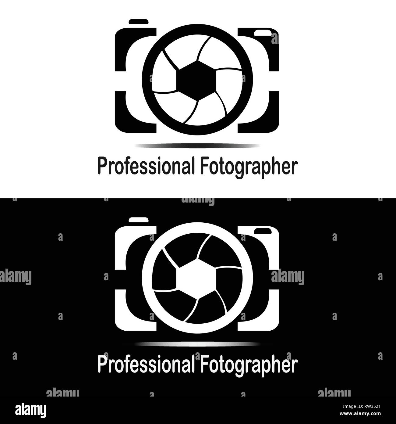 Questo logo è una telecamera. Questo logo è bene utilizzare come un logo aziendale o foto in studio che è impegnato nella fotografia. Illustrazione Vettoriale