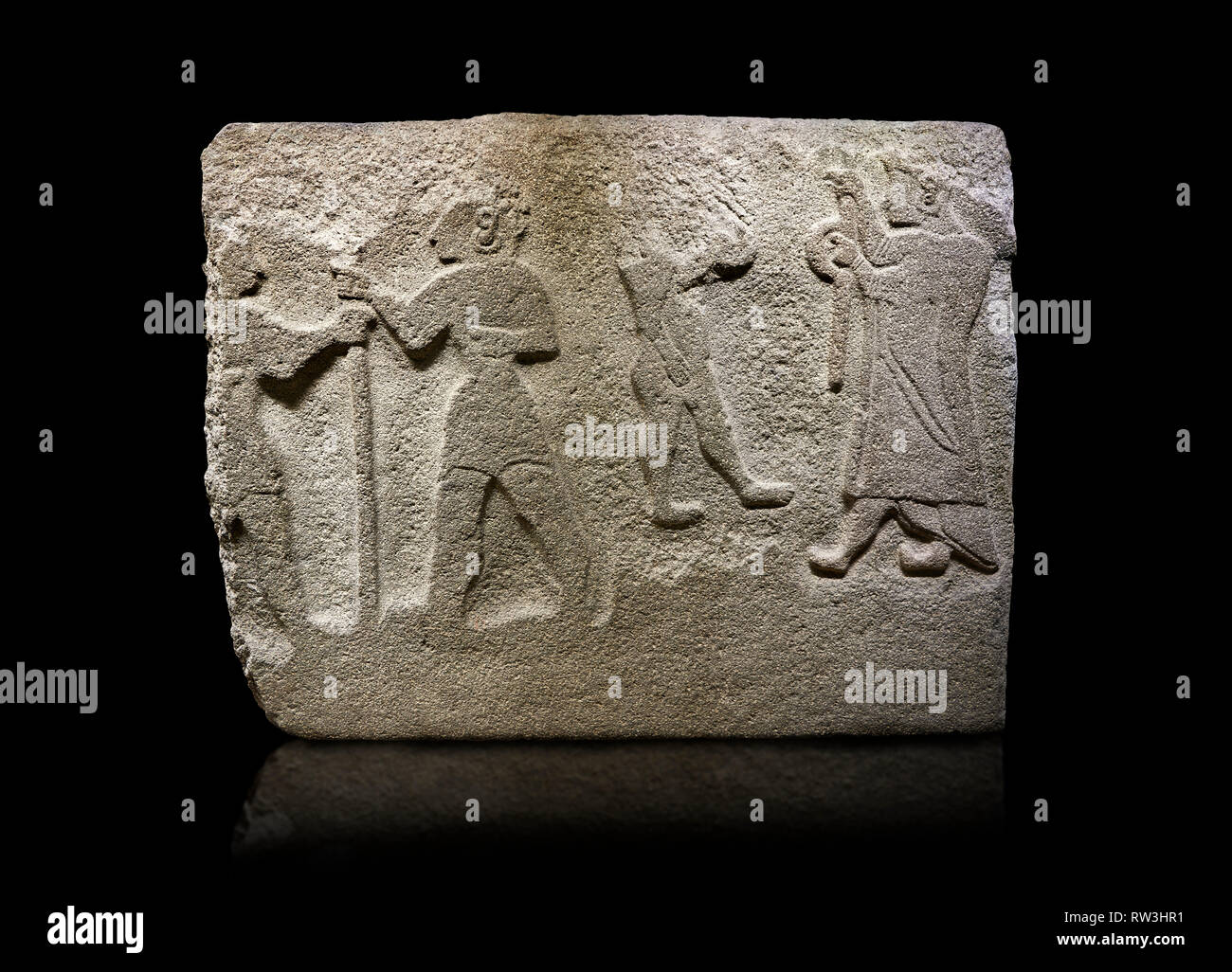 Alaca Hoyuk Hittita Rilievo monumentale scolpita in pietra orthostat pannello. L'andesite, Alaca Corum, 1399 - 1301 A.C. Civiltà Anatoliche Museum, Ankara, Foto Stock