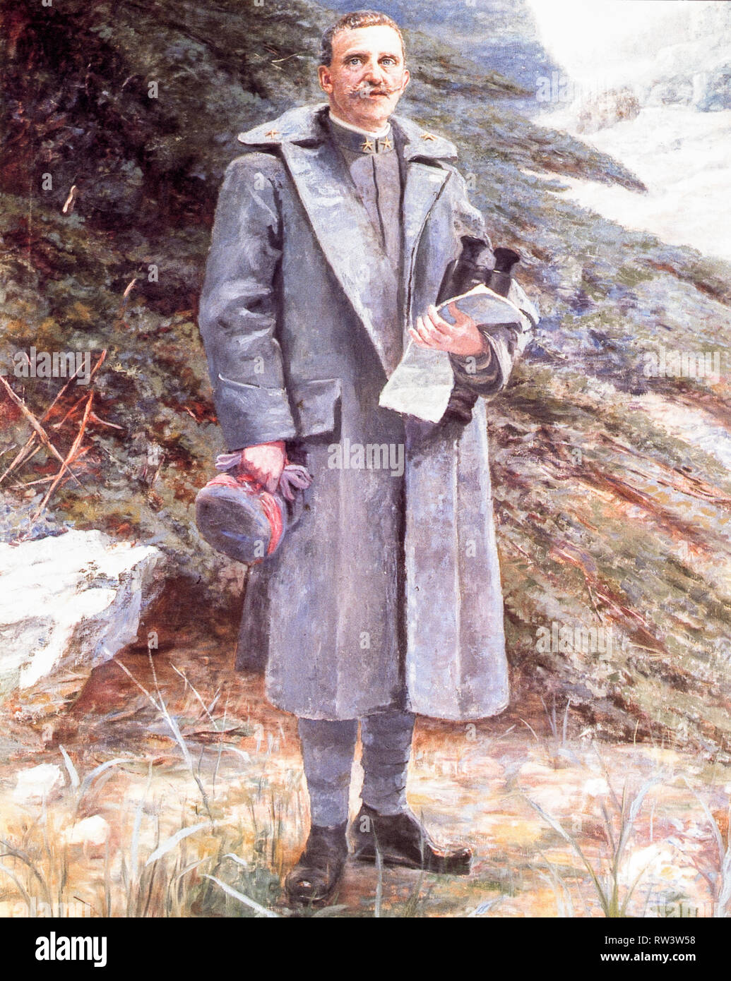 Vittorio Emanuele III (Vittorio Emanuele Ferdinando Maria Gennaro di Savoia; Napoli, 11 novembre 1869 - Alessandria d Egitto, 28 dicembre 1947) era re d Italia (dal 1900 al 1946), l'imperatore di Etiopia (dal 1936 al 1941, anche se la rinuncia formale del titolo è dal 1943), primo Maresciallo dell'Impero (dal 4 aprile 1938) e re di Albania (dal 1939 al 1943). Foto Stock