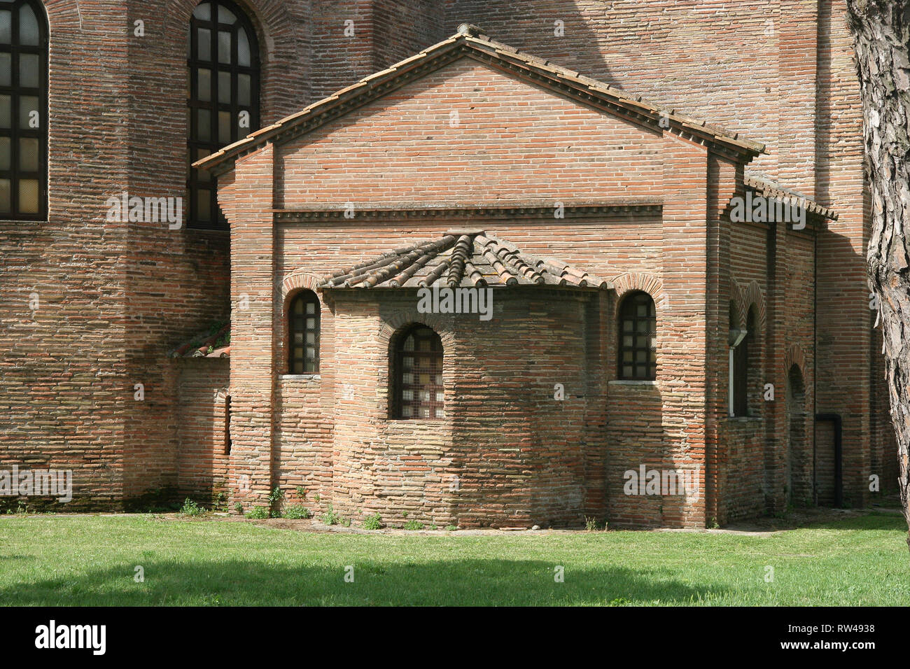 L'Italia. Ravenna. Basilica di Sant'Apollinare in Classe. Di stile bizantino. 6 CE. Abside Foto Stock