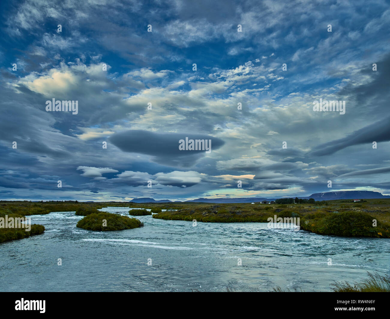 Lago Myvatn, Islanda Foto Stock