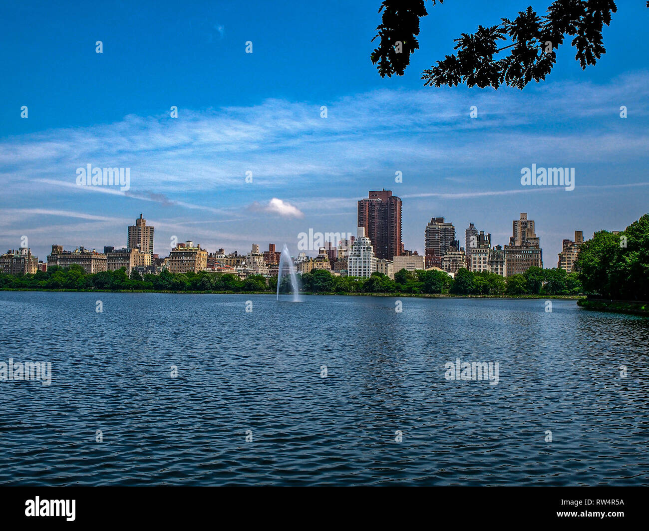 Jacqueline Kennedy Onassis serbatoio nel Central Park - New York Foto Stock