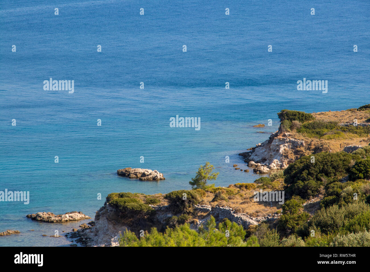 Shore sull isola di Samos Foto Stock