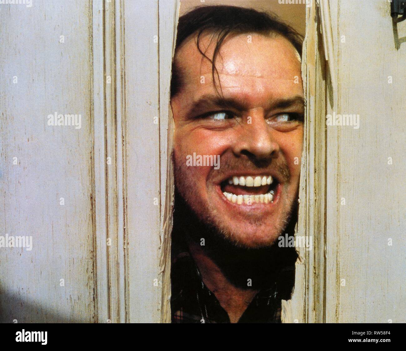 JACK NICHOLSON, THE SHINING, 1980 Foto Stock