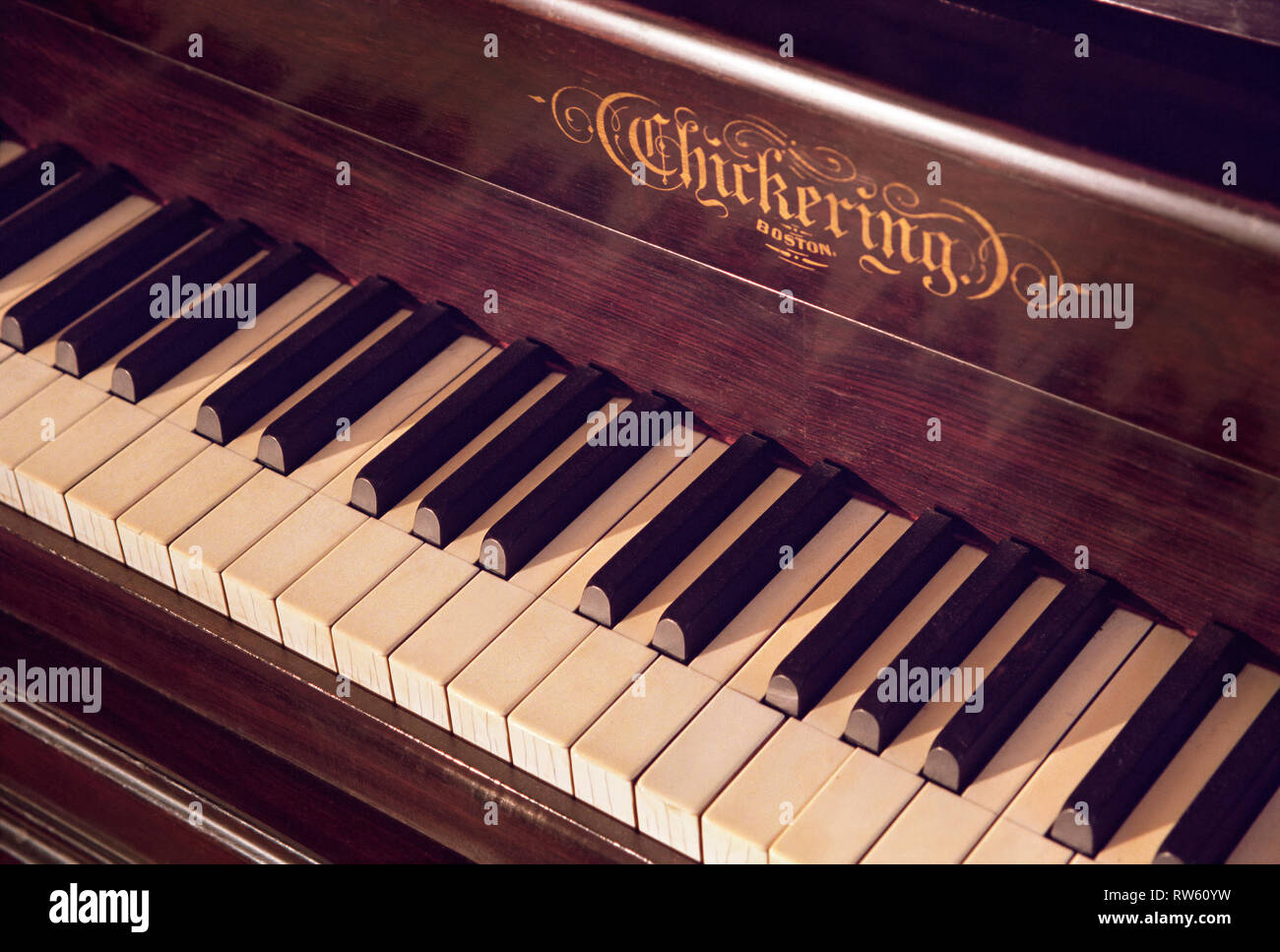 Chickering pianoforte, il miglior piano di vendita negli Stati Uniti nei primi anni del XIX secolo Foto Stock