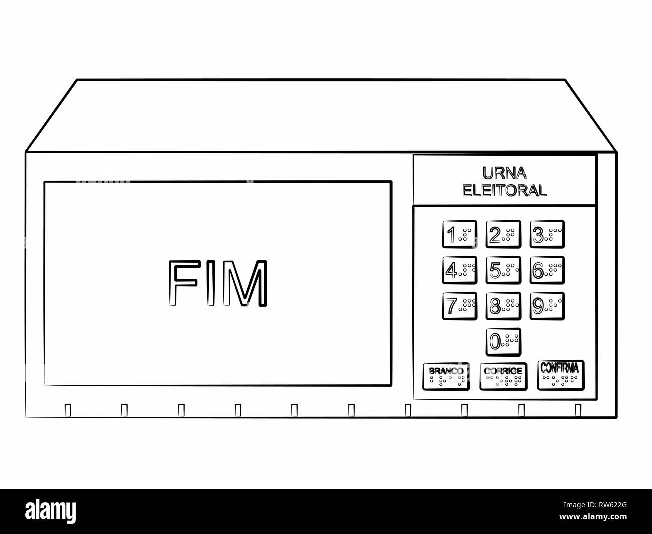 Silhouette differenti urn Illustrazione Vettoriale
