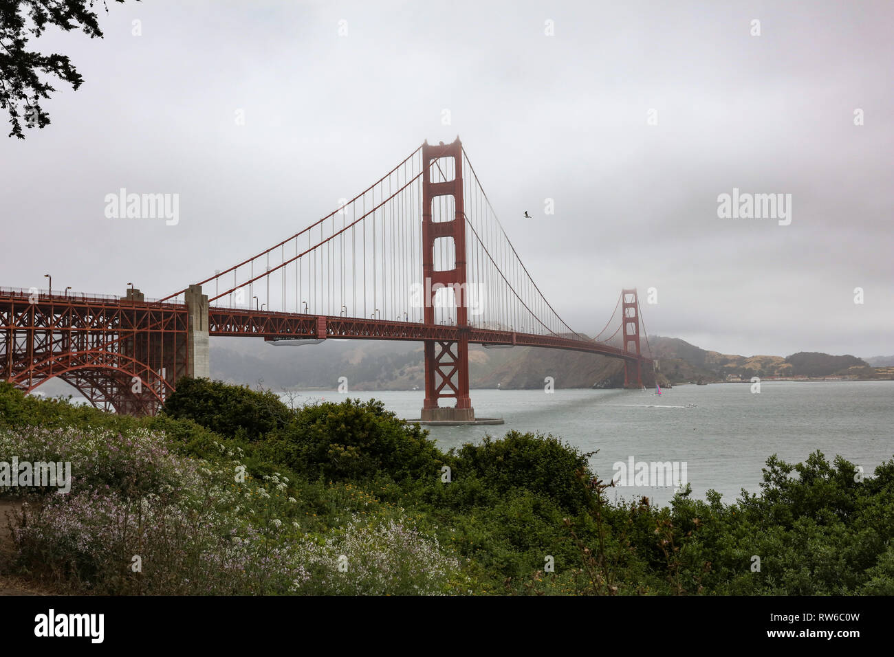 Golden Gate Bridge di San Francisco in California Foto Stock