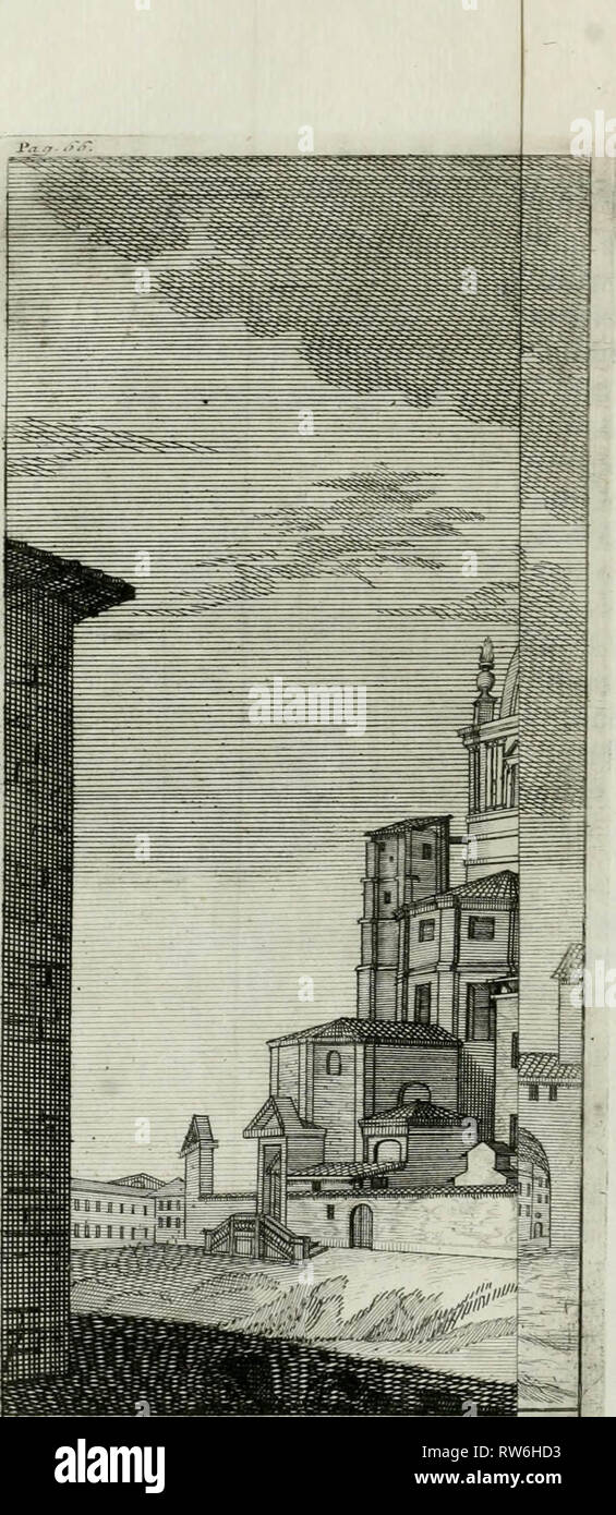 'De praeclaris aedificiis Mediolani : quae Aenobarbi cladem antecesserunt : Dissertatio cum duplici appendice, altera de sculpturis ejusdem urbis ... altera de carcero Zebedeo ..." (1735) Foto Stock