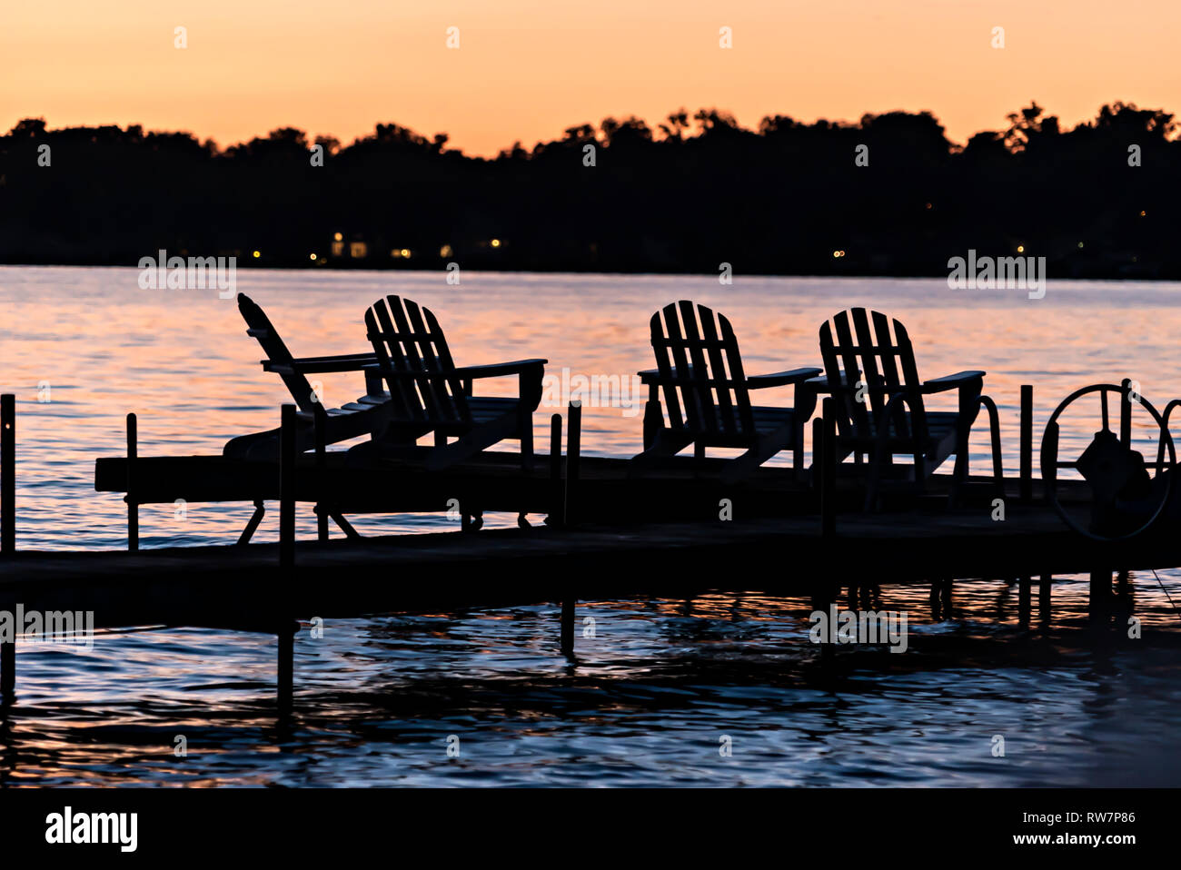 Memorie sul lago Foto Stock