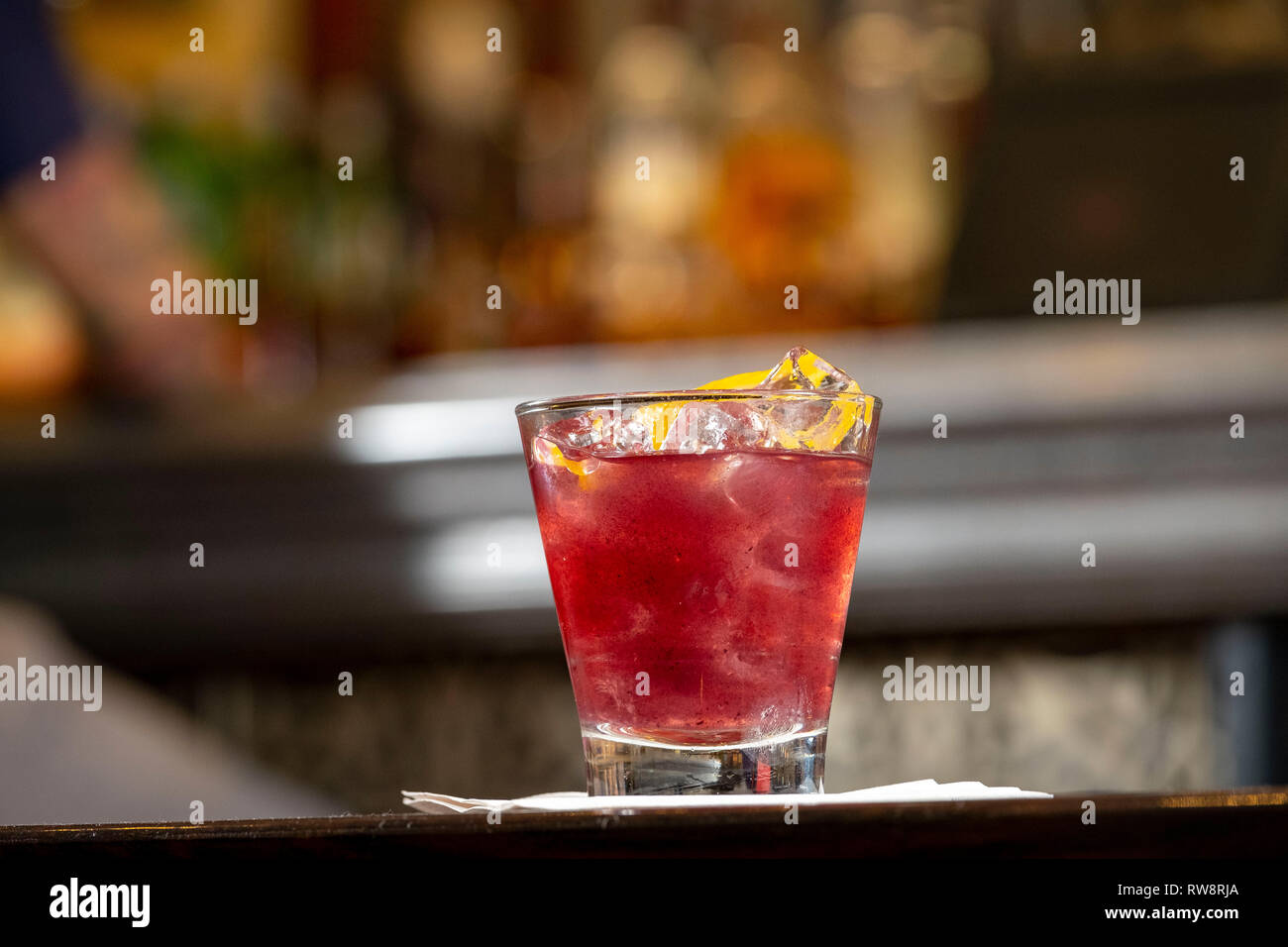 Cocktail di whisky Foto Stock