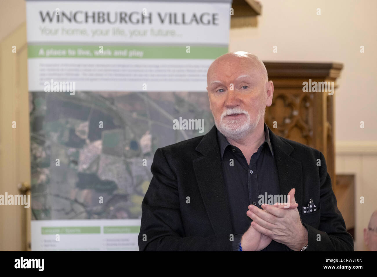 Imprenditore scozzese Sir Tom Hunter Foto Stock