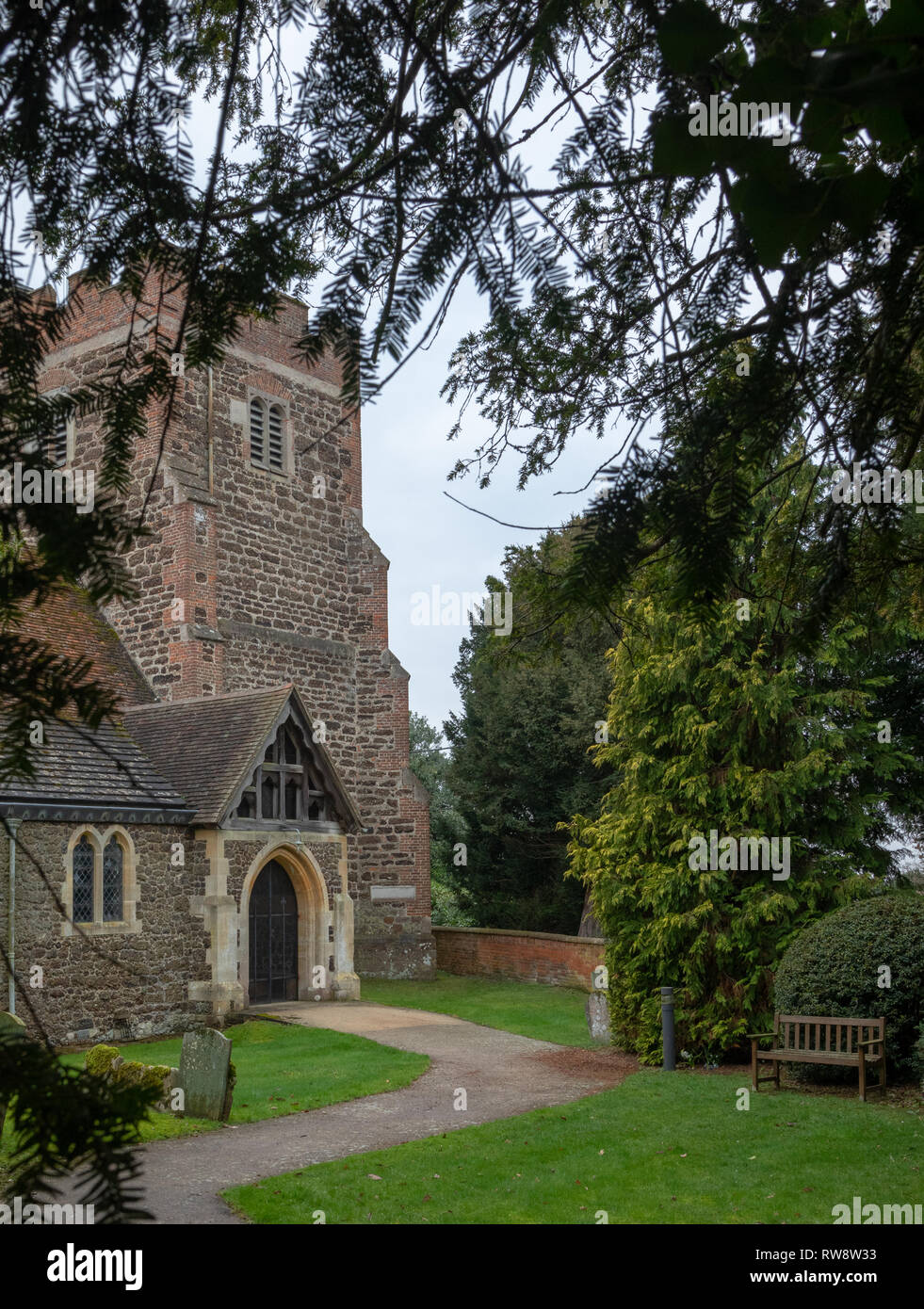 St Michael church in Heckfield Hampshire REGNO UNITO Foto Stock
