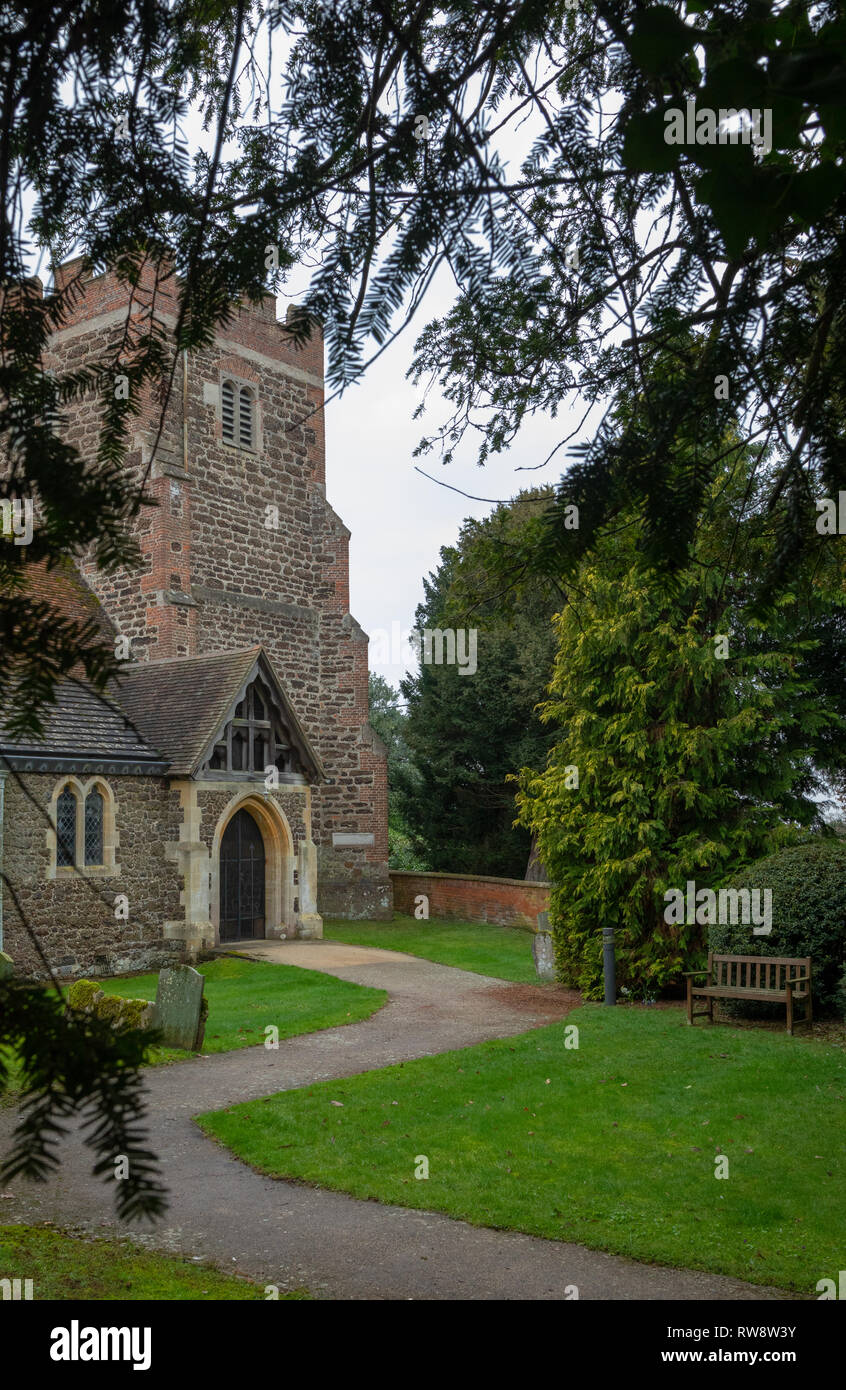 St Michael church in Heckfield Hampshire REGNO UNITO Foto Stock