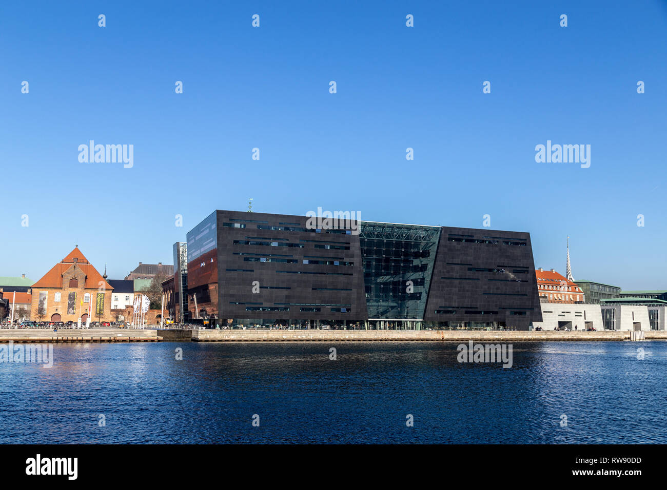 La Biblioteca Reale di Copenhagen, Danimarca Foto Stock