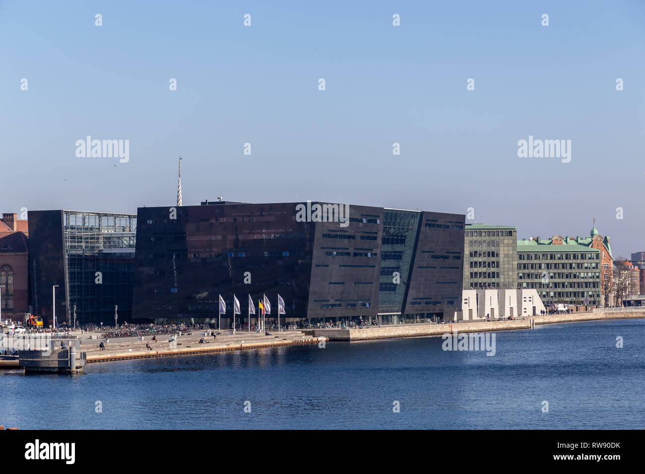 La Biblioteca Reale di Copenhagen, Danimarca Foto Stock