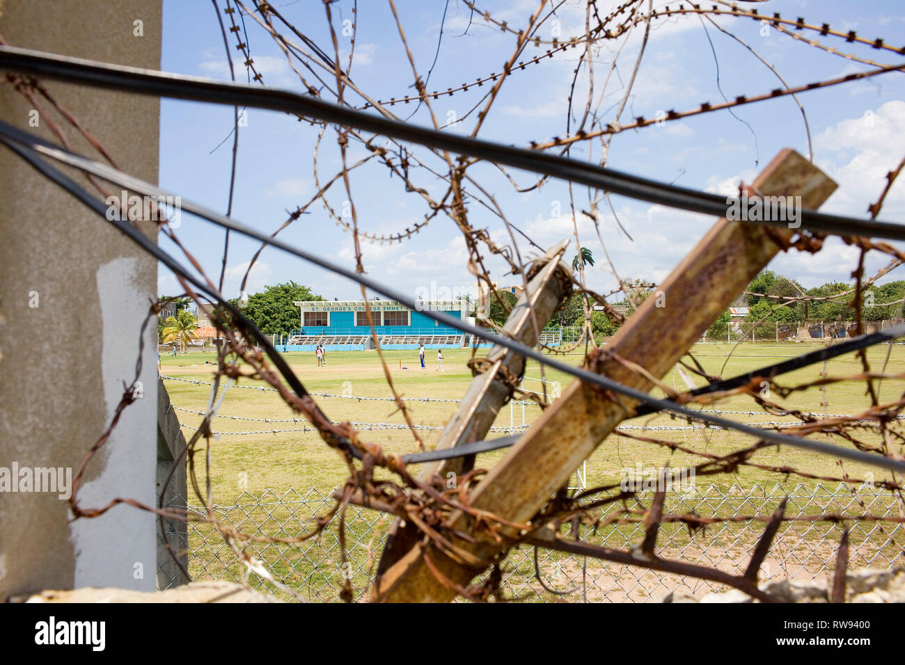Melbourne Cricket Club cricket club con sede nella città di Kingston, Giamaica. Foto Stock