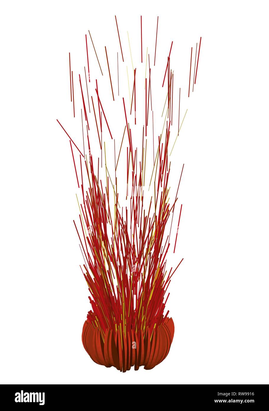 Sfera esplode verso l'alto. 3D illustrazione vettoriale. Sfera poligonale Illustrazione Vettoriale