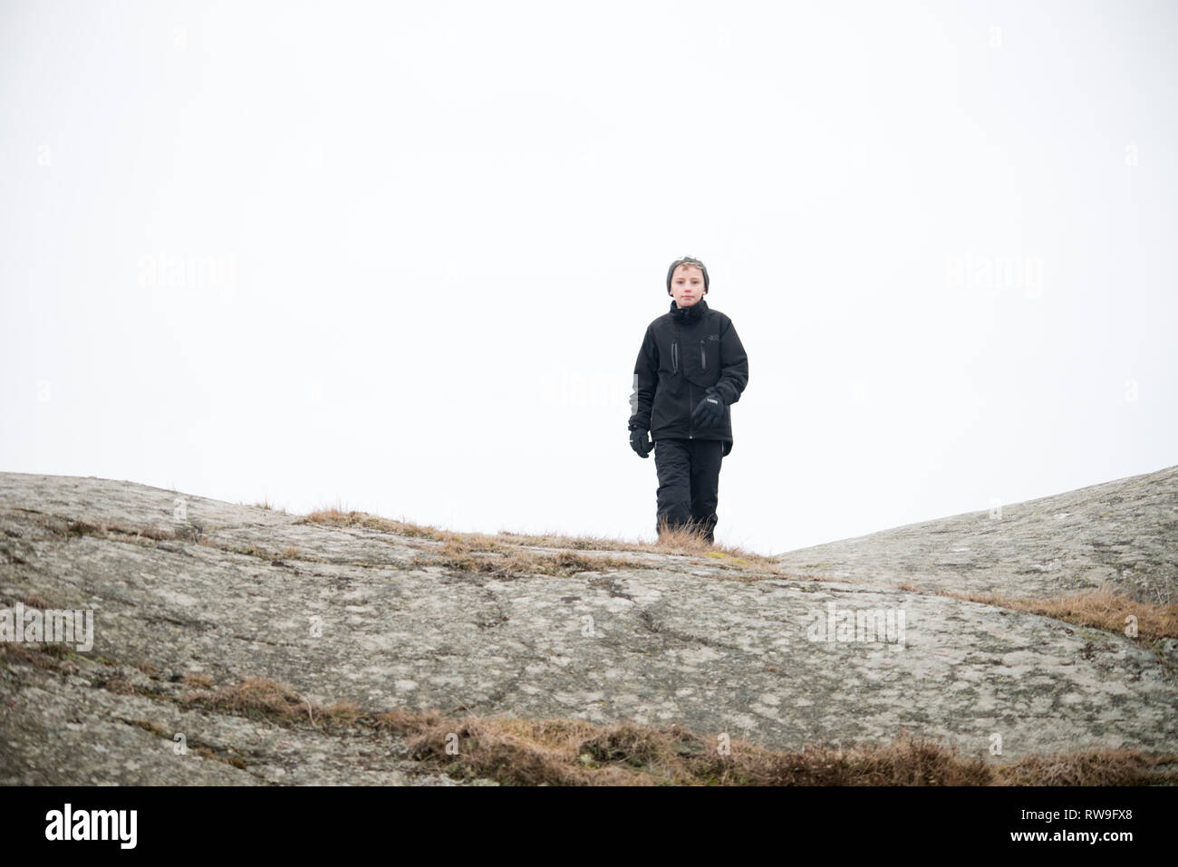 La Svezia, figlio, figlia, nonni Foto Stock