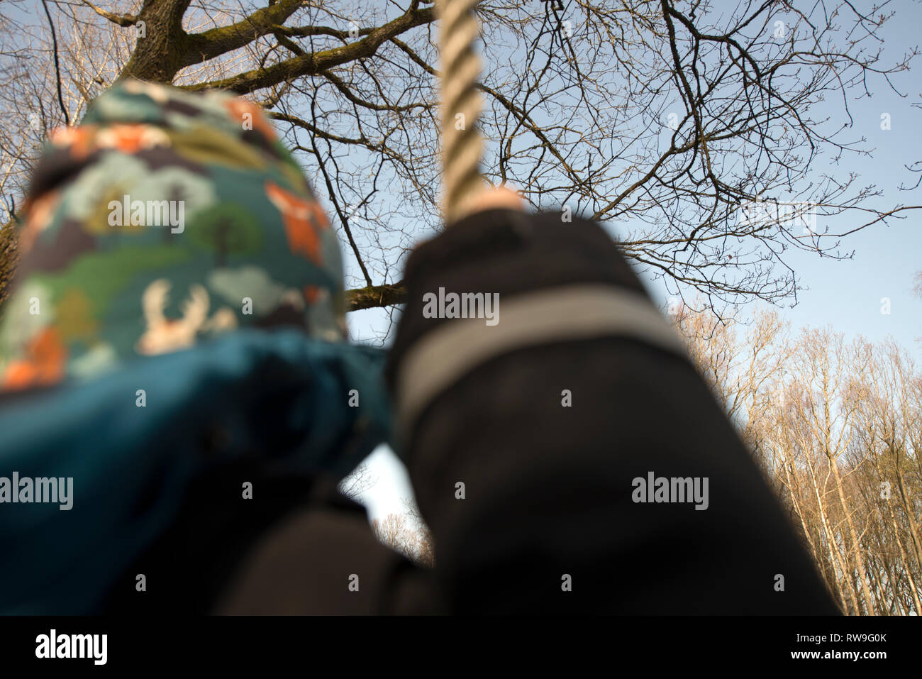 La Svezia, figlio, figlia, nonni Foto Stock