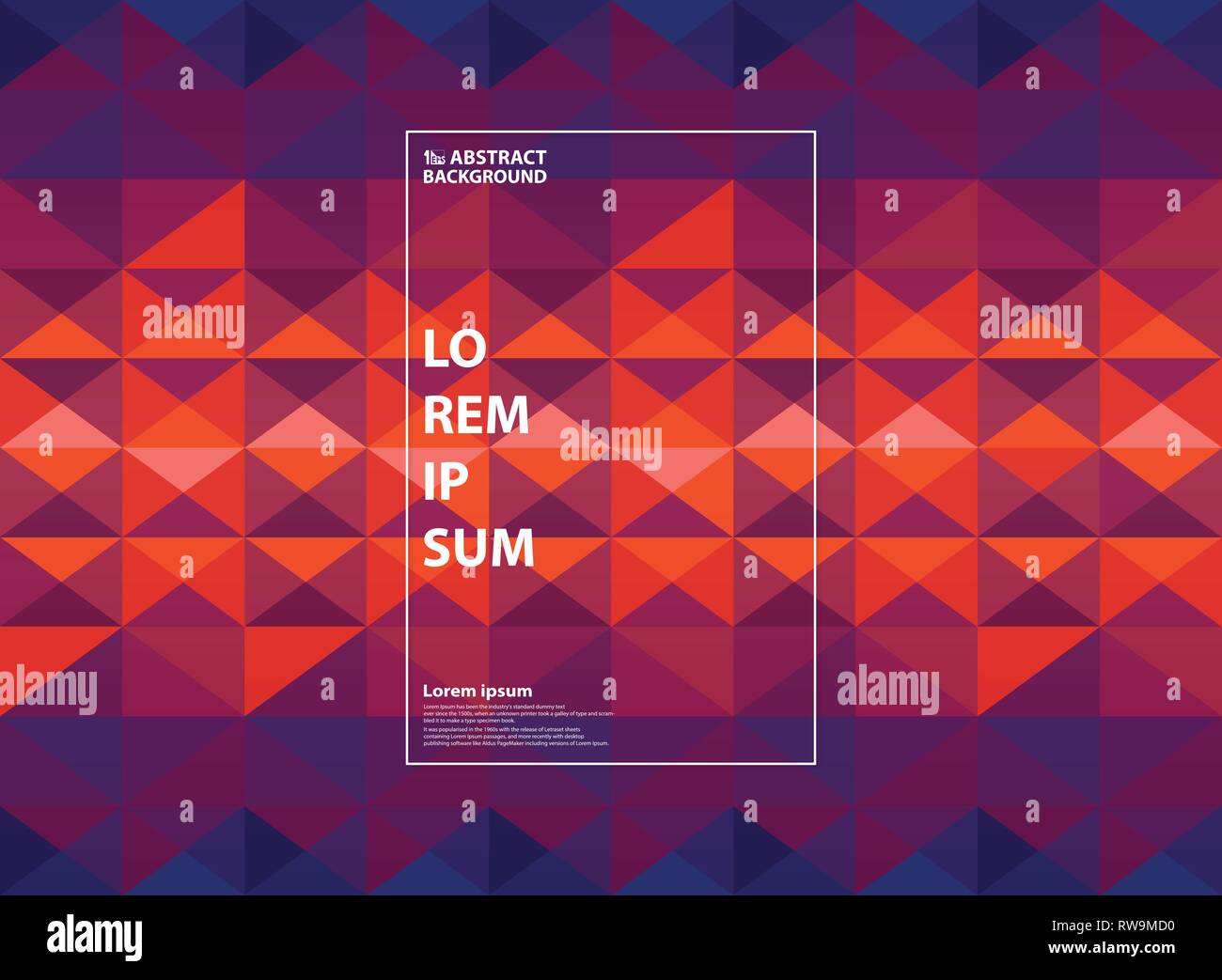 Abstract di viola e arancione gradiente geometrico dello sfondo. È possibile utilizzare per le illustrazioni a colori e un design moderno di schermo, relazione annuale, libro. EPS vettoriali10 Illustrazione Vettoriale