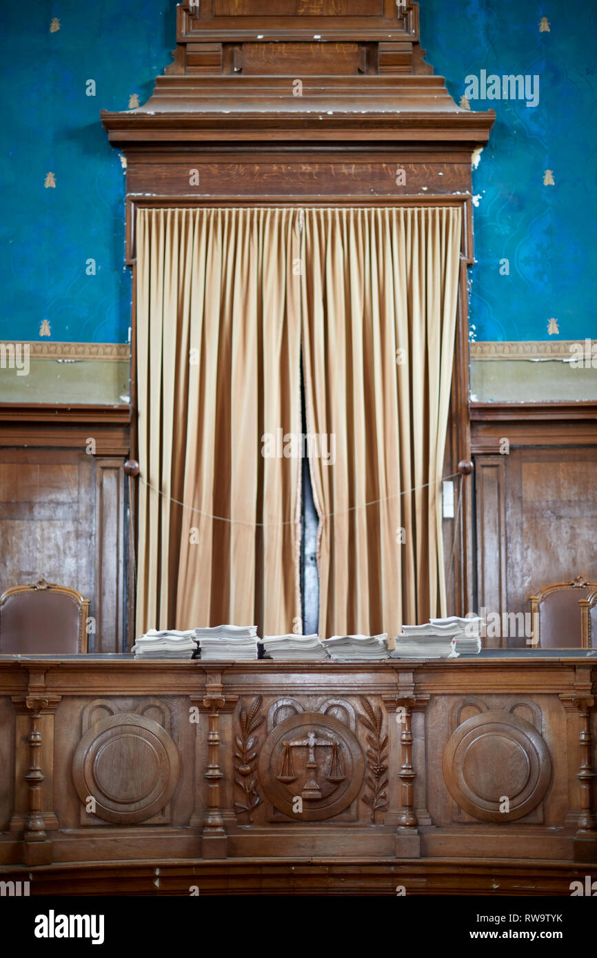 Aule di tribunale francese Foto Stock