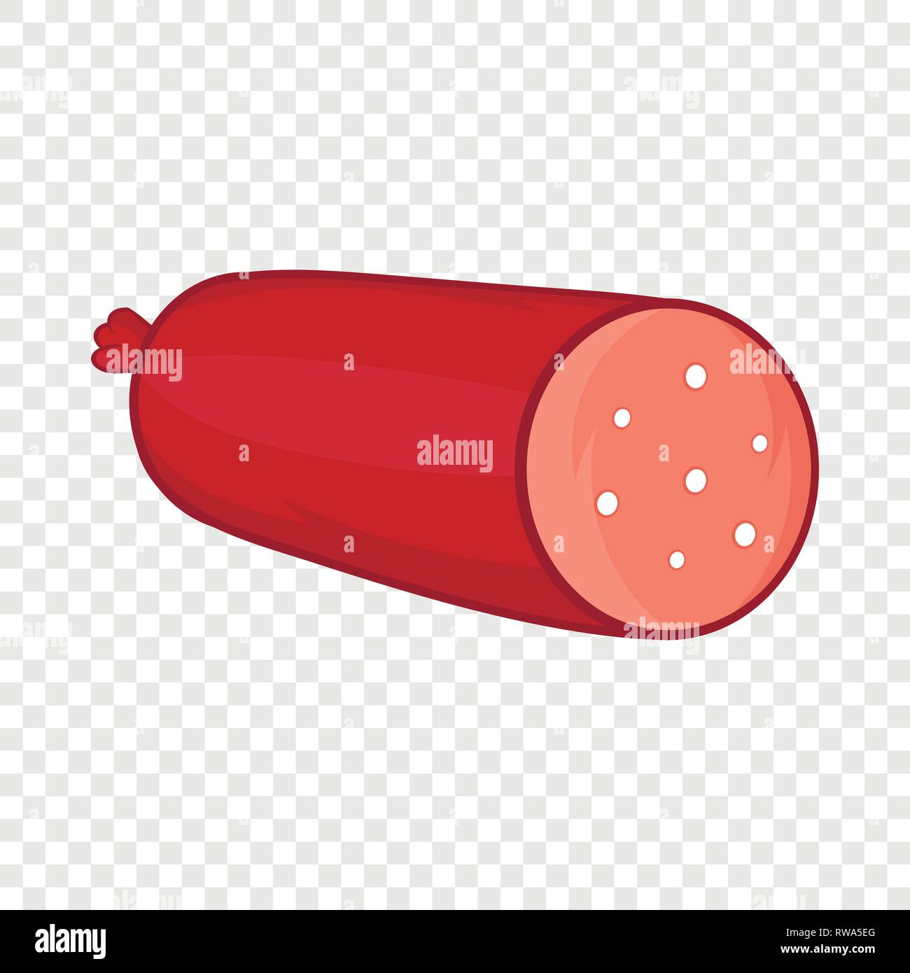 Salame, icona in stile cartoon Illustrazione Vettoriale