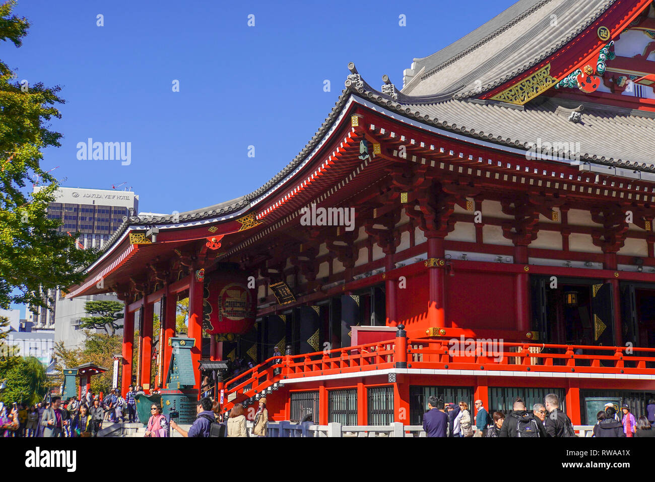 Giappone Tokyo Asakusa, il Tempio di Senso-ji Foto Stock