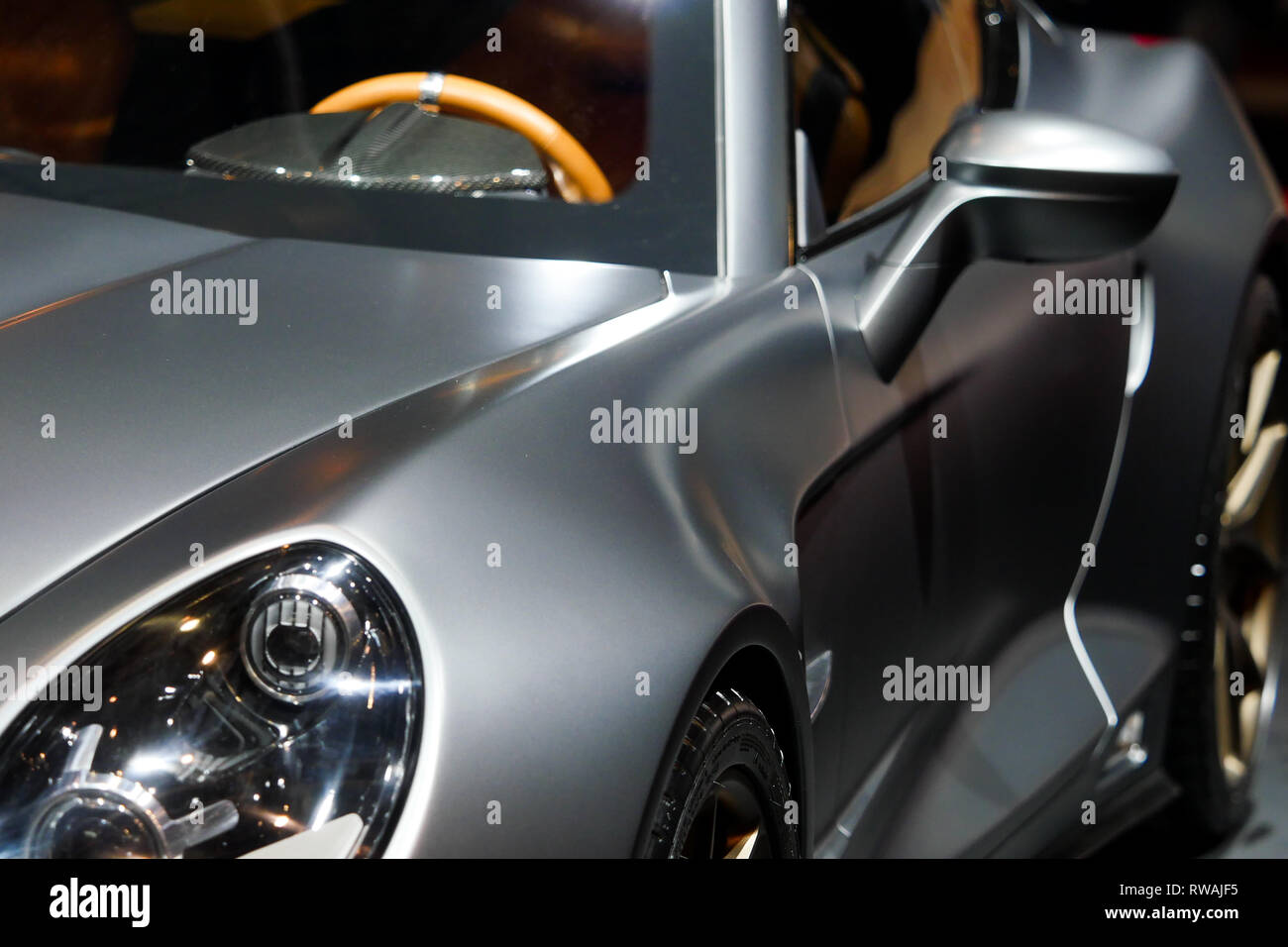 Premere prima giornata al Motor Show di Ginevra, Ginevra, Svizzera Foto Stock