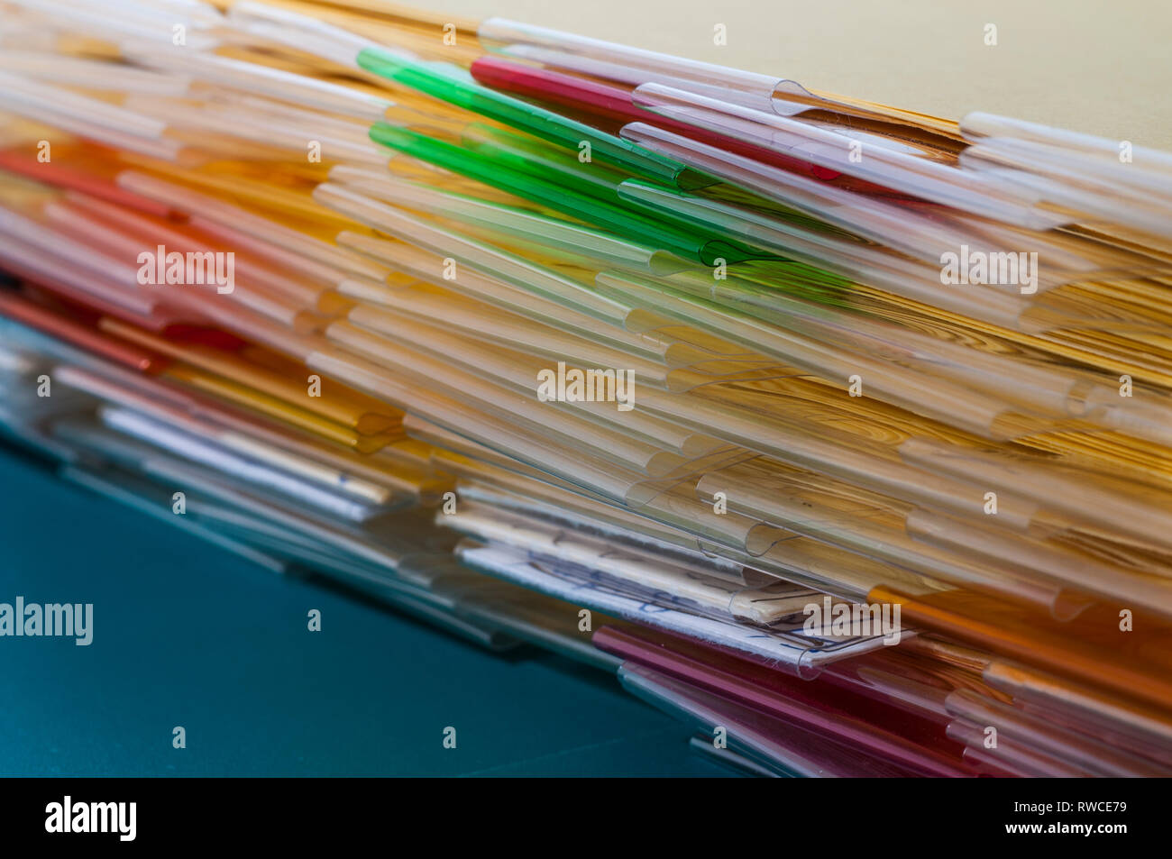 Schede indice in 3-ring binder 2-20-19 Foto Stock